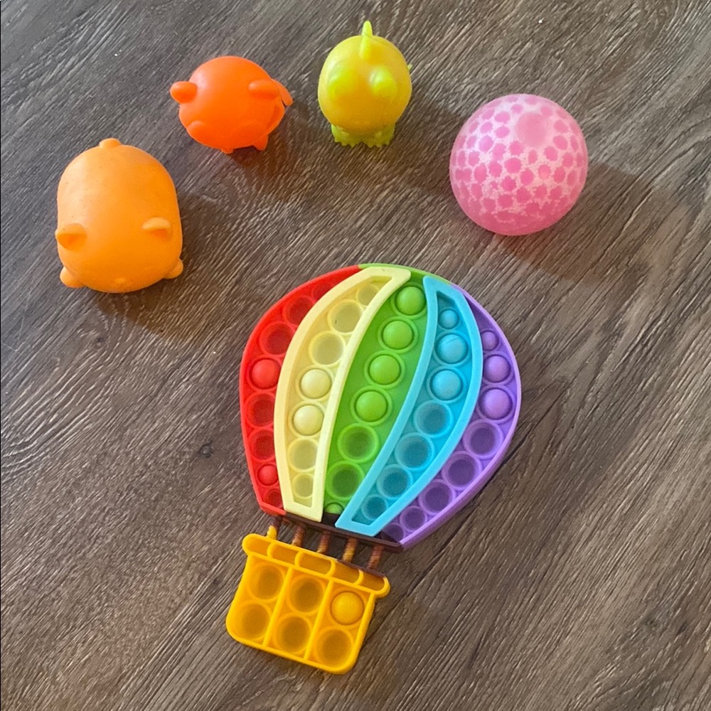 Random assortment of fidget toys